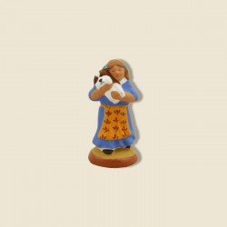 Fillette au chiot robe...