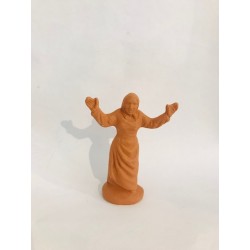 Femme ravie, santon à...