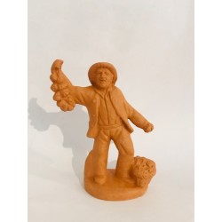 Homme à l'ail, santon à...