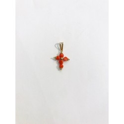 Croix en corail rouge...