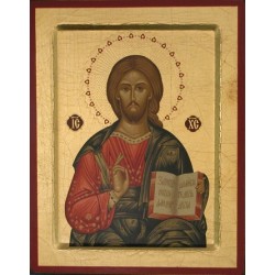 Icone Christ Pantocrator 19x16