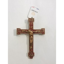 Croix catalane en bronze et...