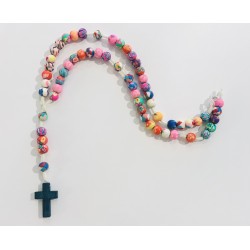 Chapelet multicolore en...