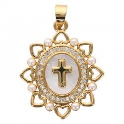 Médaille et croix métal...