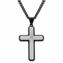Ensemble chaîne et croix en...