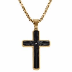 Ensemble chaîne et croix en...