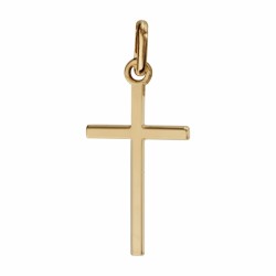 Croix plaqué-or bâton