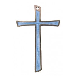 Croix biseautée en bronze...