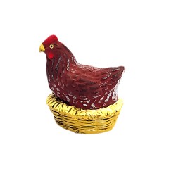Poule qui couve rousse,...