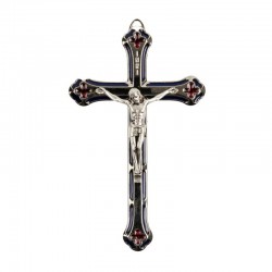 Croix style vitrail métal...