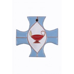 Croix grecque bleue petit...