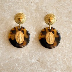 Boucles d'oreille Médaille...