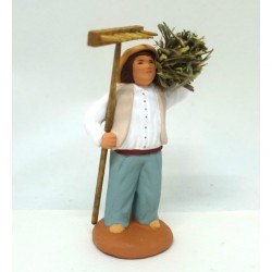 Homme au foin (faneur),...