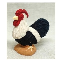 Coq blanc, santon...