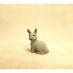 Lapin gris, santon...