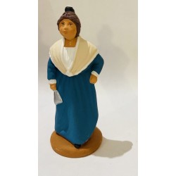 Arlésienne bleue, santon...