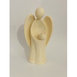 Ange gardien en bois...