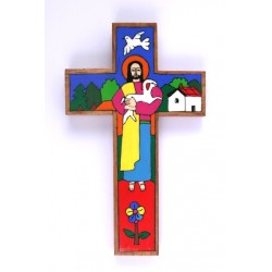 Croix murale enfantine Bon...