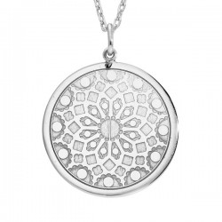 Collier rosace Chartres en argent