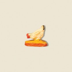 Poule picorante blanche,...