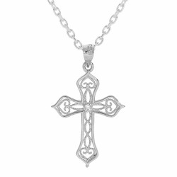 Croix filigrane et chaîne...