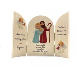 Triptyque Baptême (bois...