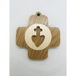 Croix murale carrée bois...