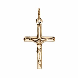 Croix plaqué-or bâton avec...