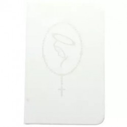 Carnet blanc motif Vierge...